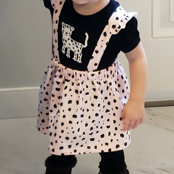 Pink Cheetah Print 2 Piece Set 9mths - Picture 1 of 5